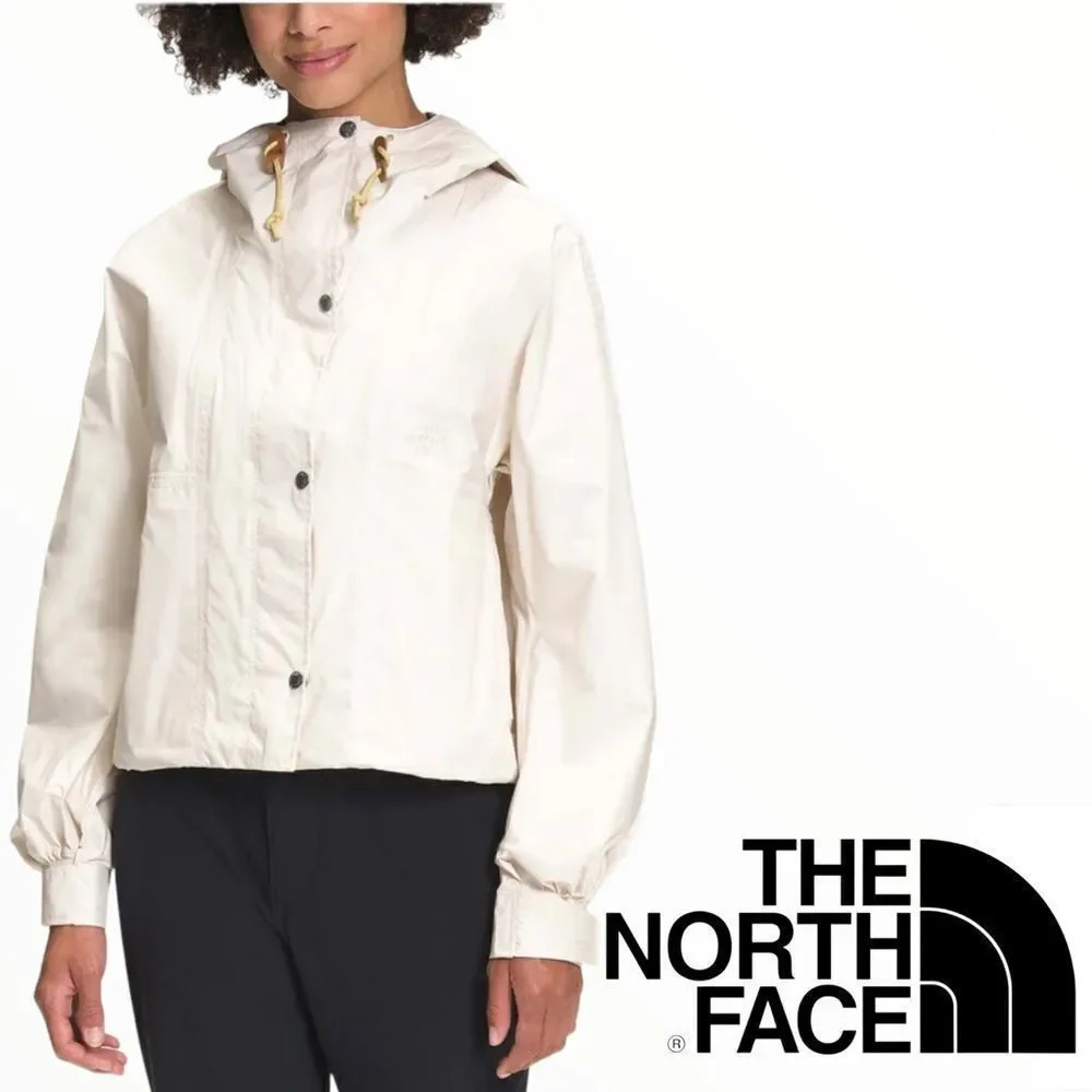 THE NORTH FACE Gardenia White 78 Rain Top Jacket NWT XL Waterproof Hooded Coat - Picture 7 of 7